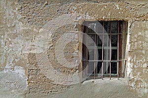 Window in an Adobe Building in a Spanish Mission