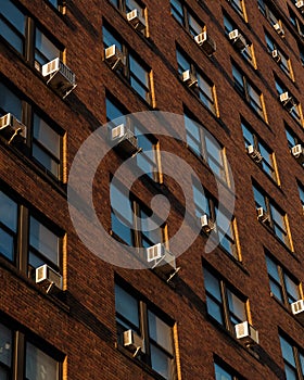 Window Air Conditioners on modern building