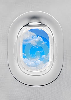 The window of airplane