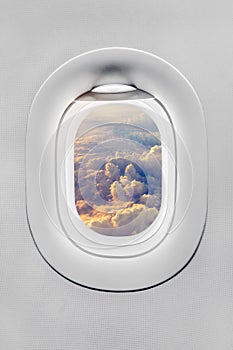 The window of airplane