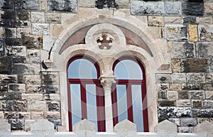 Window in an ancient castle