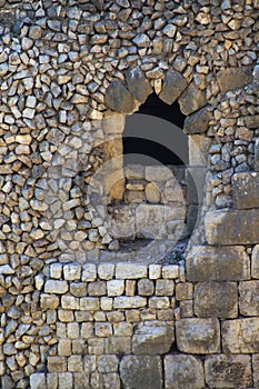 Window in Ancient Nimrod fortress