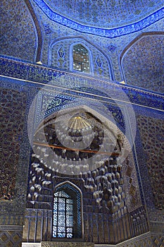 Window arch in Guri Amir mausoleum