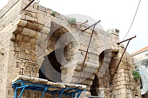 Window and balcony - an architectural detail of modern construction in Israel