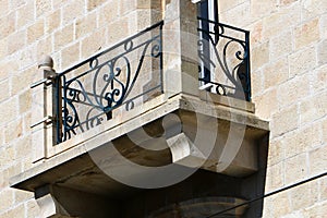 Window and balcony - an architectural detail of modern construction in Israel