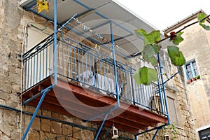 Window and balcony - an architectural detail of modern construction in Israel