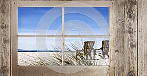 Window with Beach View