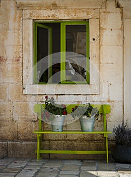 Window and bench