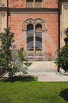Window of Bishop`s Palace, Novi Sad, Serbia