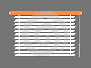 Window-Blind Interior Piece Vector Illustration