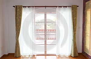 Window with blinds interior