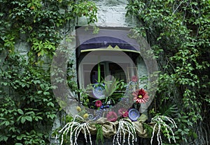 Window Box With Man Made Objects