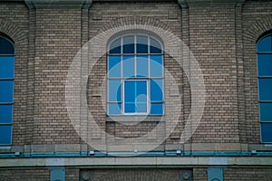 Window in a brick building