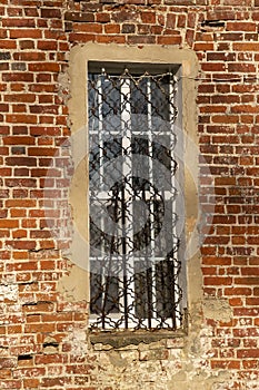 Window in a brick wall