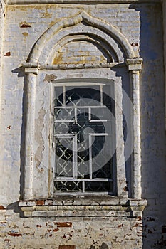 Window in a brick wall