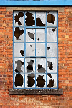 Window with Broken Glass