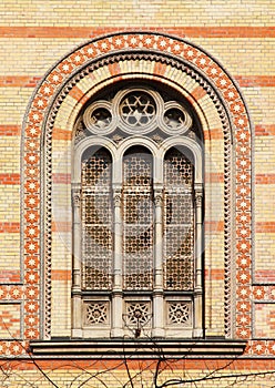Window of the Budapest Great Synagogue, Budapest
