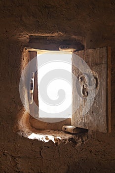 Window of a Celtiberian dwelling in Numantia photo