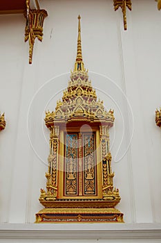 Window of chalong temple