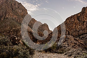 The Window and Chisos Mountains From Below