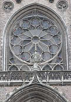 Window of Church of Saint Peter and Saint Paul in Ostend