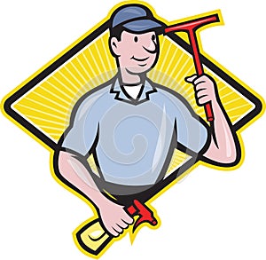 Window Cleaner With Squeegee