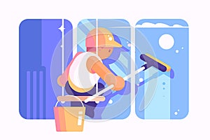 Window Cleaner at Work