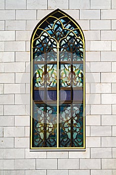 window with colored glass