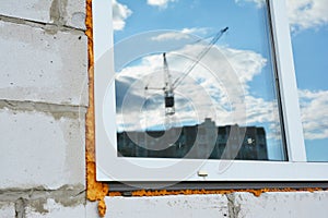 Window Construction with Insulation. Window installation and Replacement Details