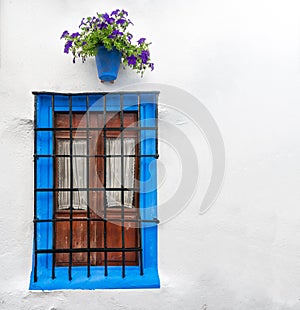 Window in Cordoba, Andalucia in Spain, Europe. photo