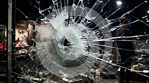 Window destruction abstract vandalism broken crash