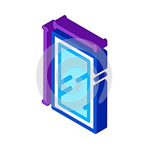 Window dimensions isometric icon vector illustration