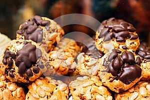 Window display of a Tuscan dessert shop