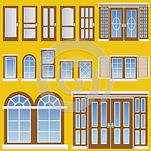 Window and door vector