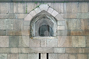 He window - embrasure for the shooting of guns.