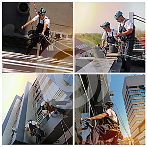 Window and Facade Cleaning - Glass Cleaning Services - Collage
