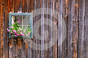 Window at a farmhouse