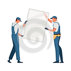 Window Fitters Illustration photo