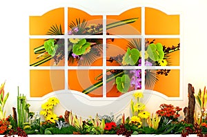 Window with flowers