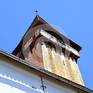 Window. Fortified medieval saxon evangelic church in Veseud, Zied, Transilvania, Romania