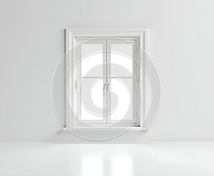 Window Frame Model Isolated on White