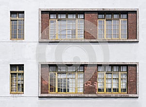 Window frame pattern on wall Architecture details