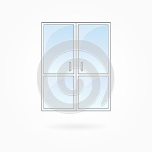 Window frame vector illustration, Eps 10