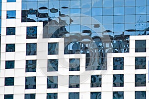 Window front of a modern building