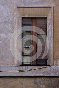 Window, Garbatella, Rome, Italy