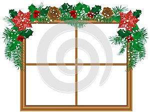 Window with the garland
