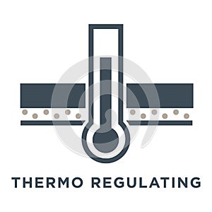 Window or glass properties isolated icon, thermoregulation feature