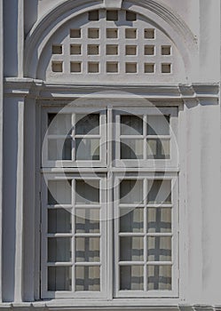 window of a herritage building in closed up