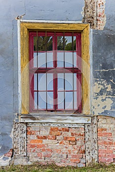 Window of the historic city castle in Weimar