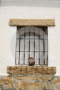 Window of a House in a Old Village in Spain